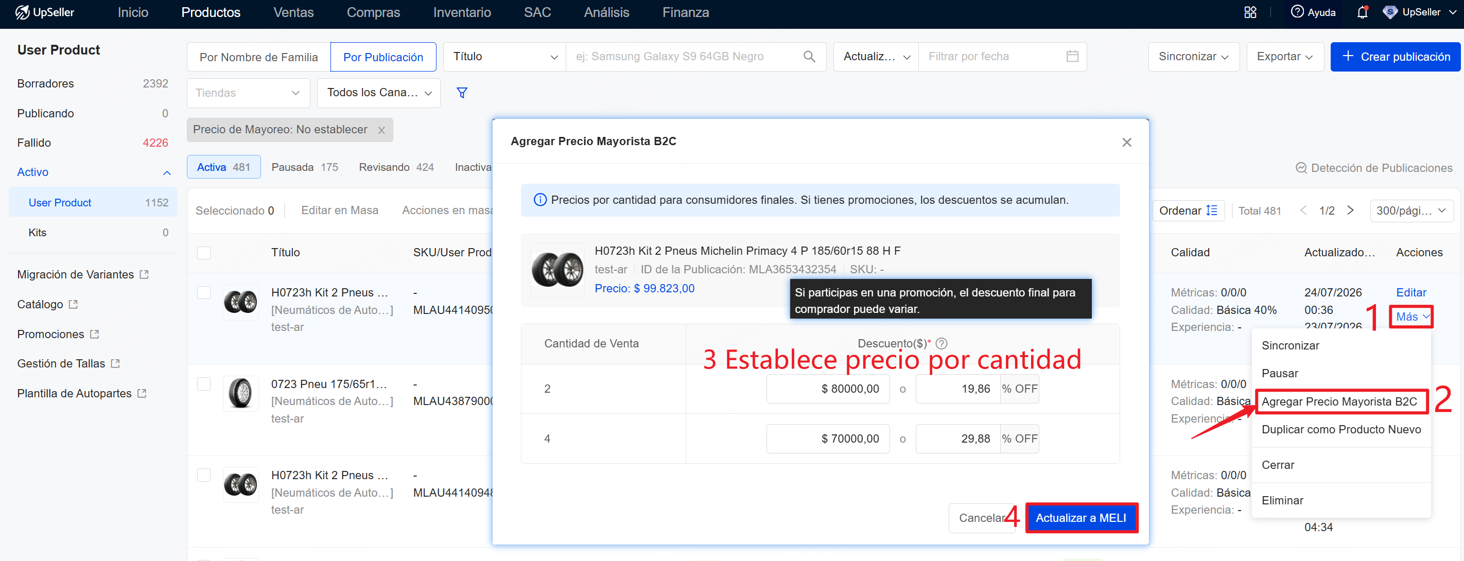 Cómo agregar Precio Mayorista B2C