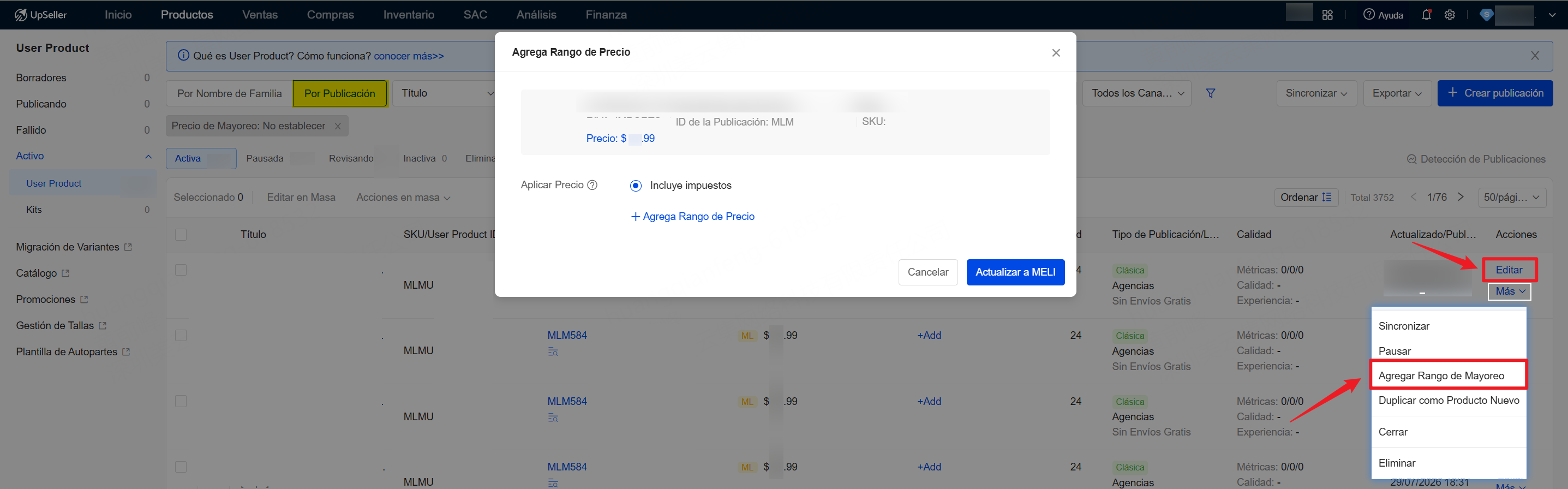  configurar precios mayoristas B2B