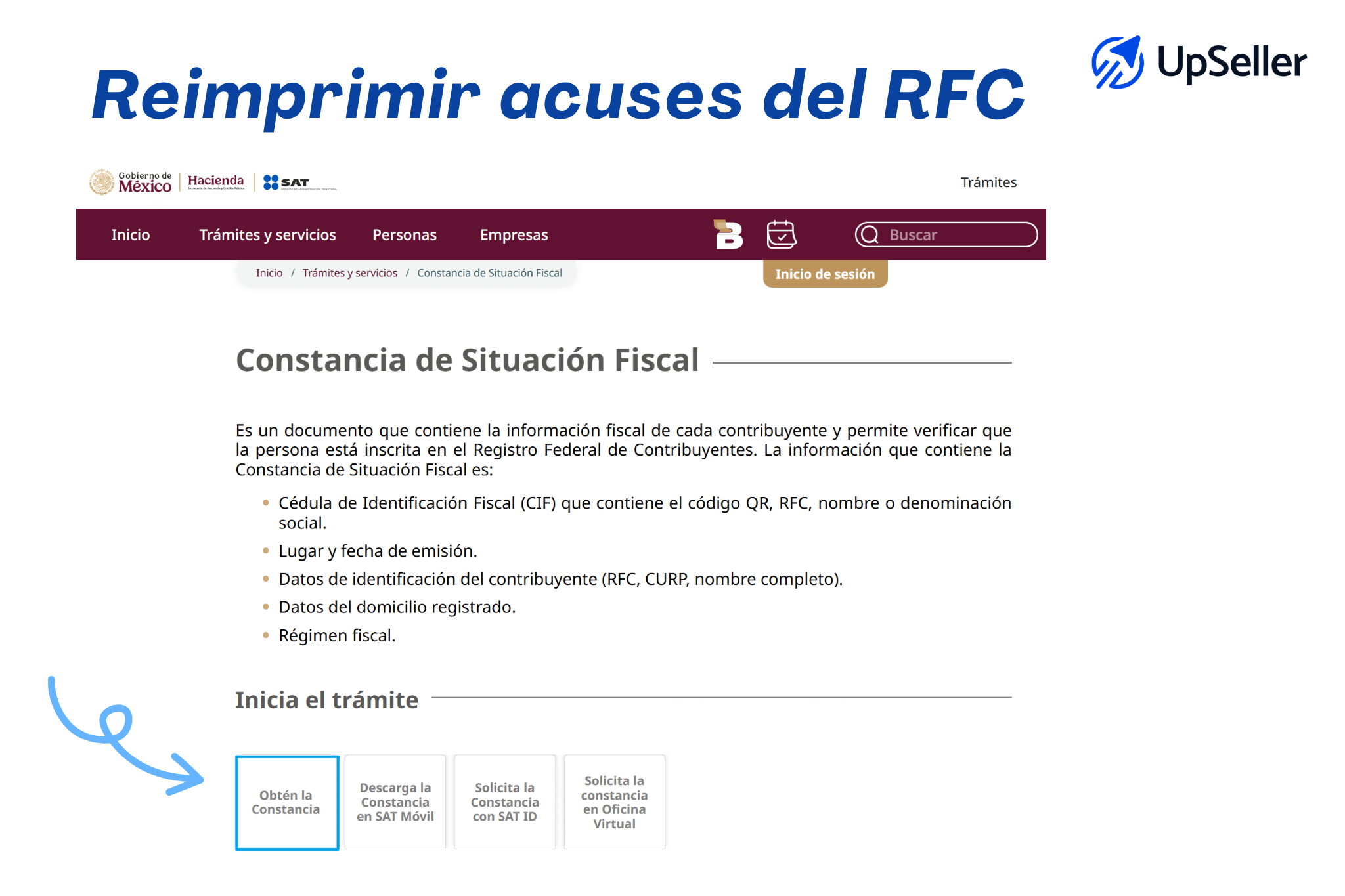 reimprimir acuses del RFC
