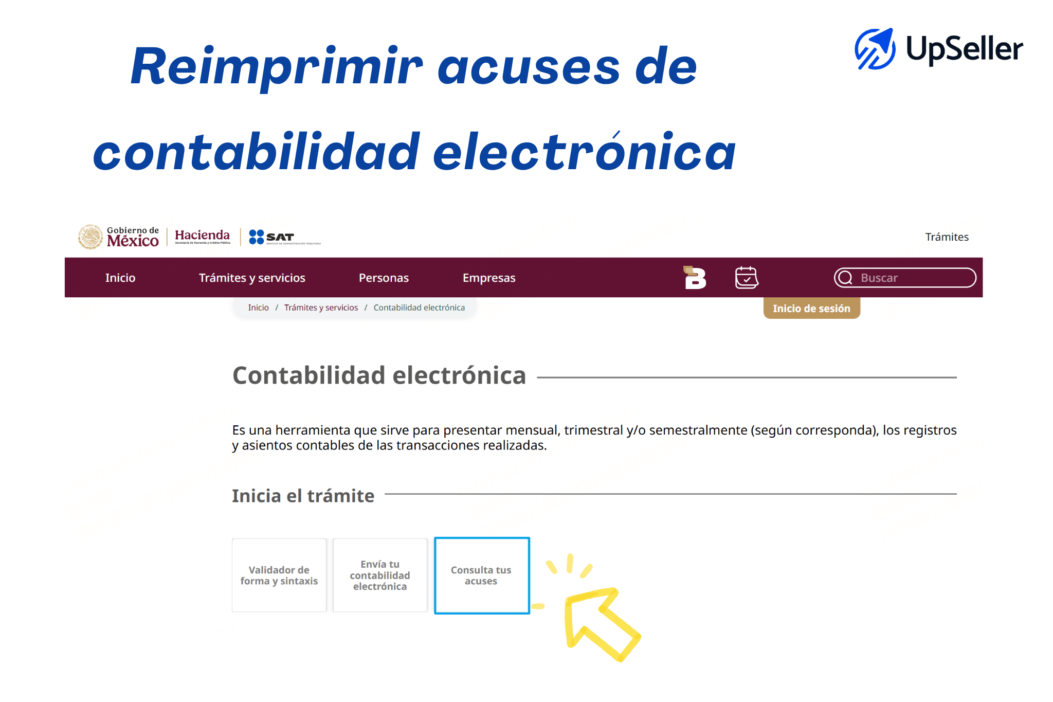Reimprimir acuses de contabilidad electrónica