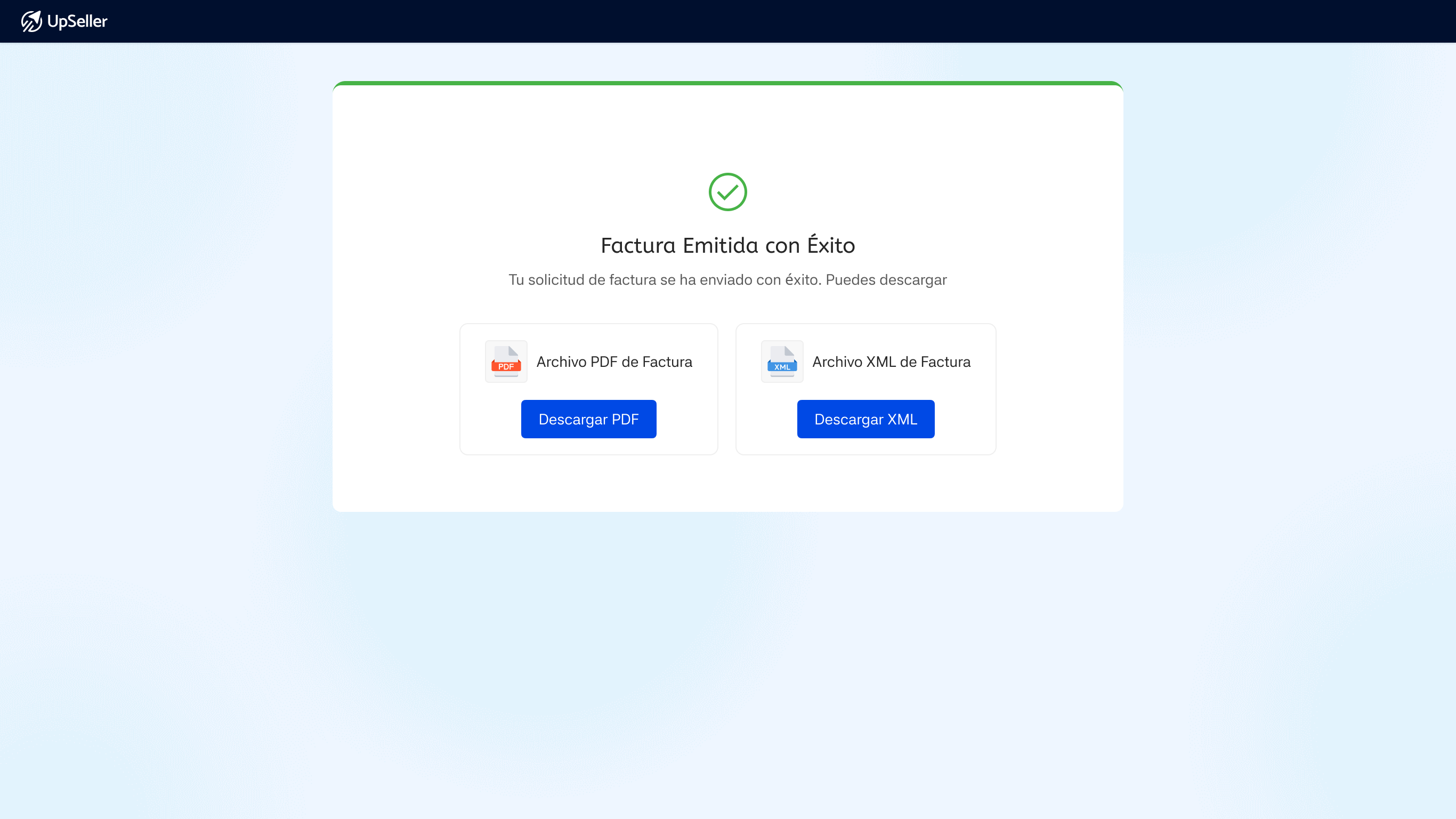 descargar Archivo PDF y XML de Factura