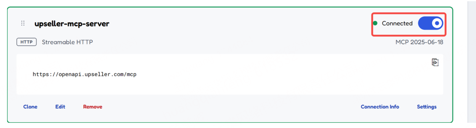 Mcp server Connected