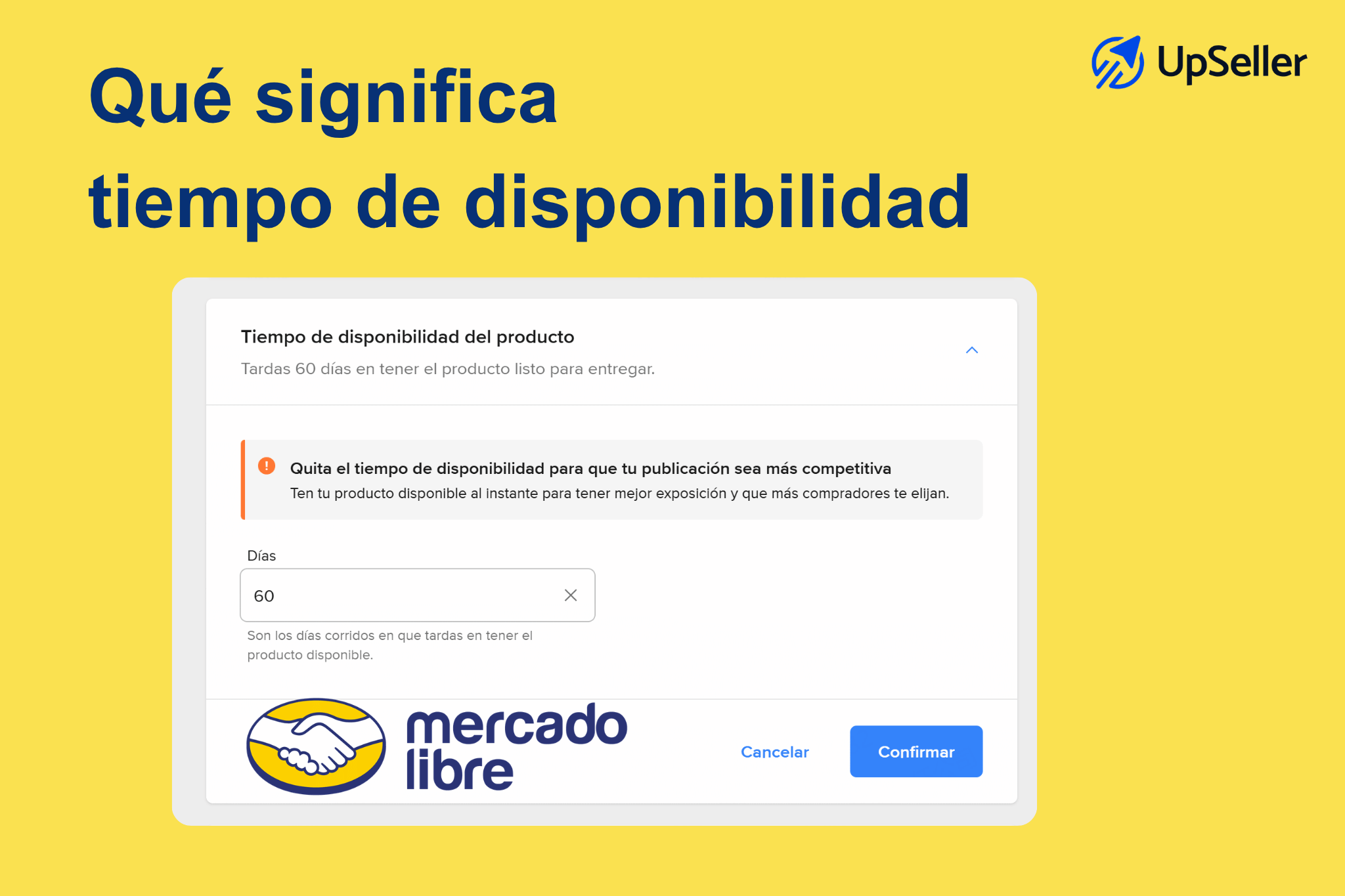 tiempo de disponibilidad en Mercado Libre