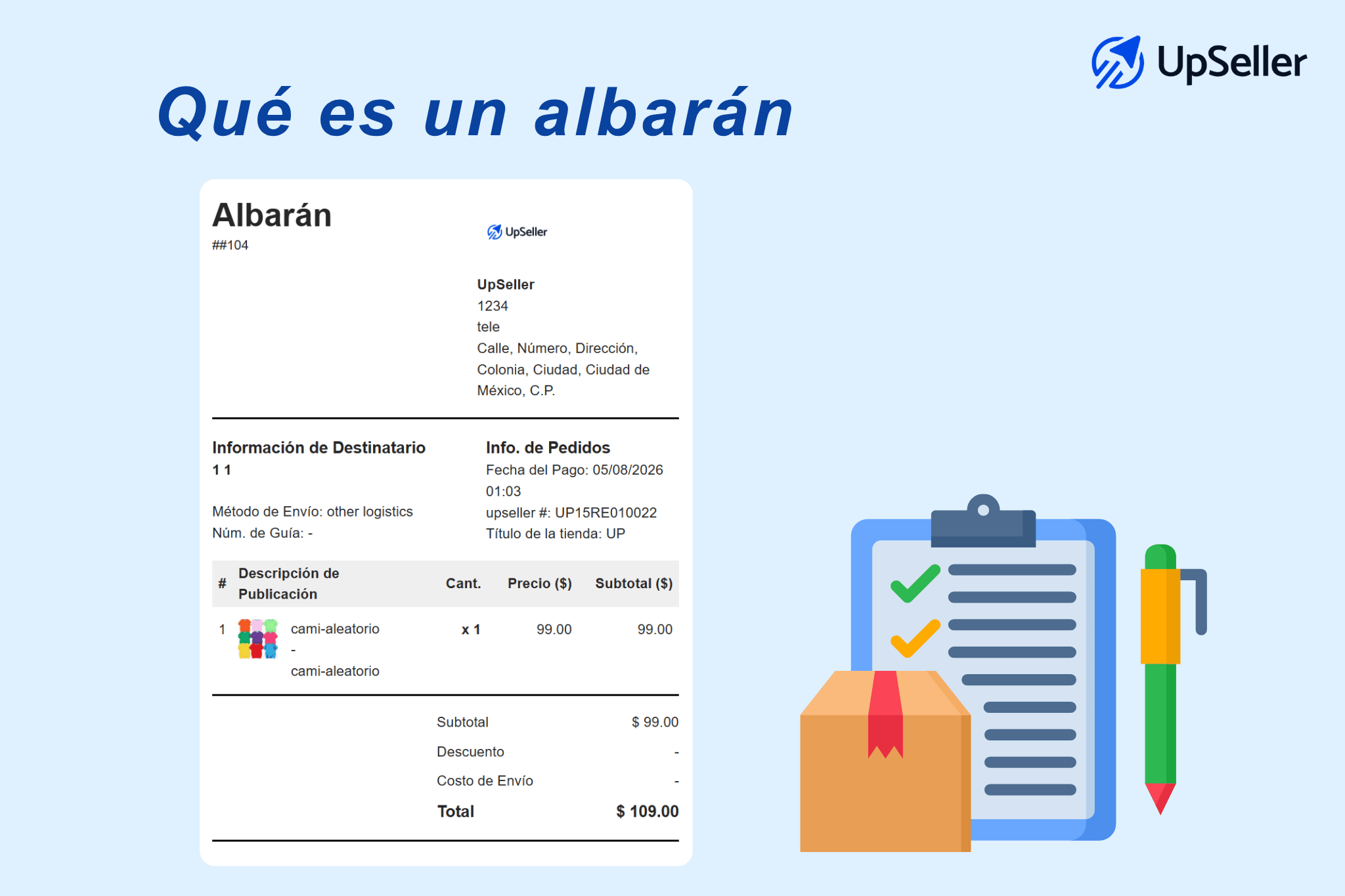 Qué es un albarán y ejemplo