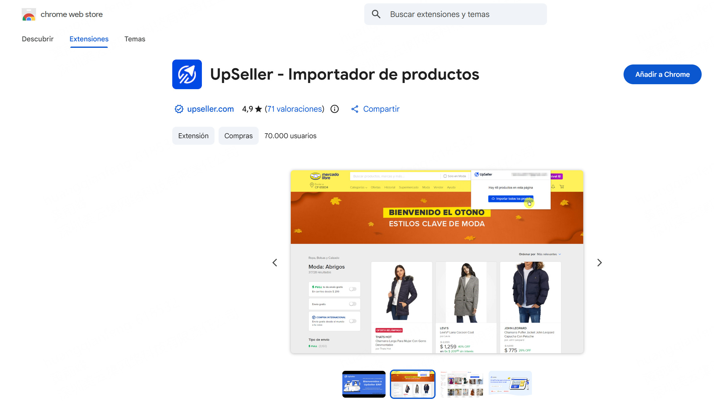 UpSeller - Importador de productos