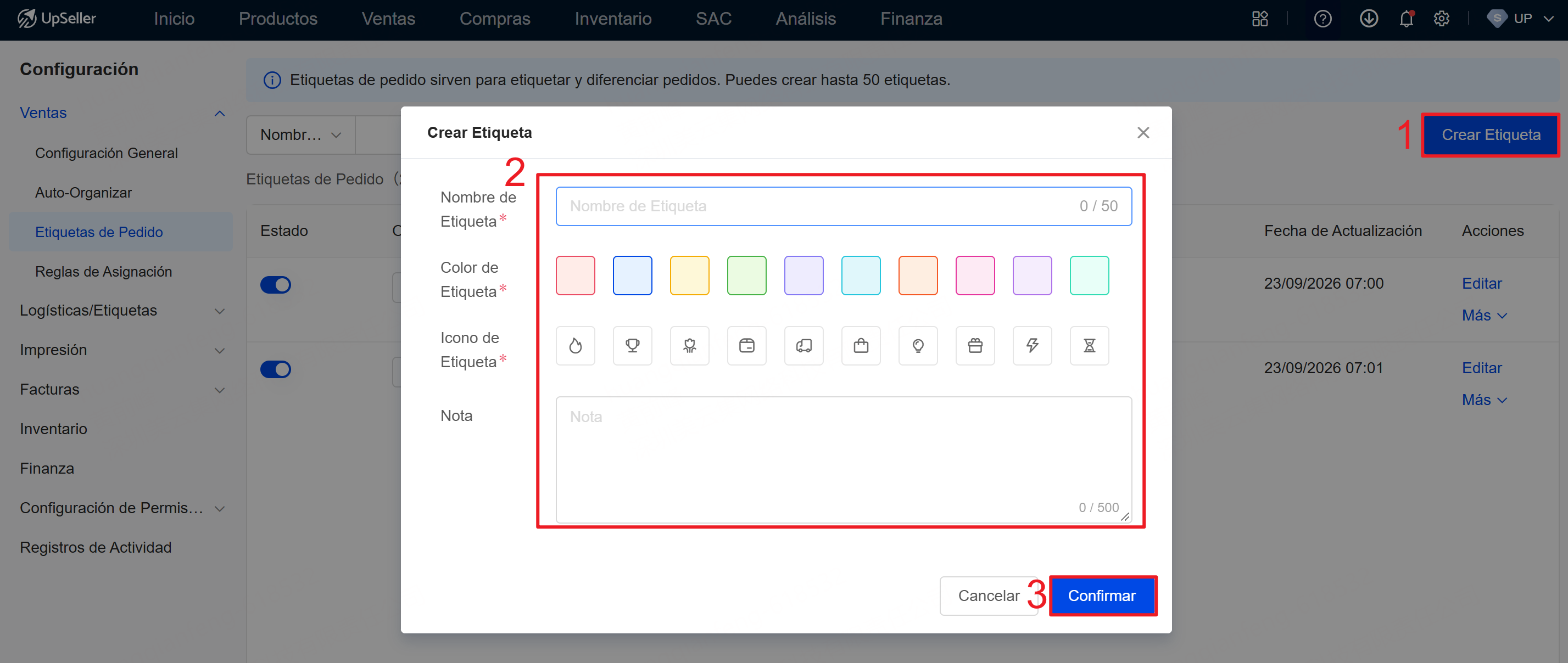 Cómo crear una etiqueta