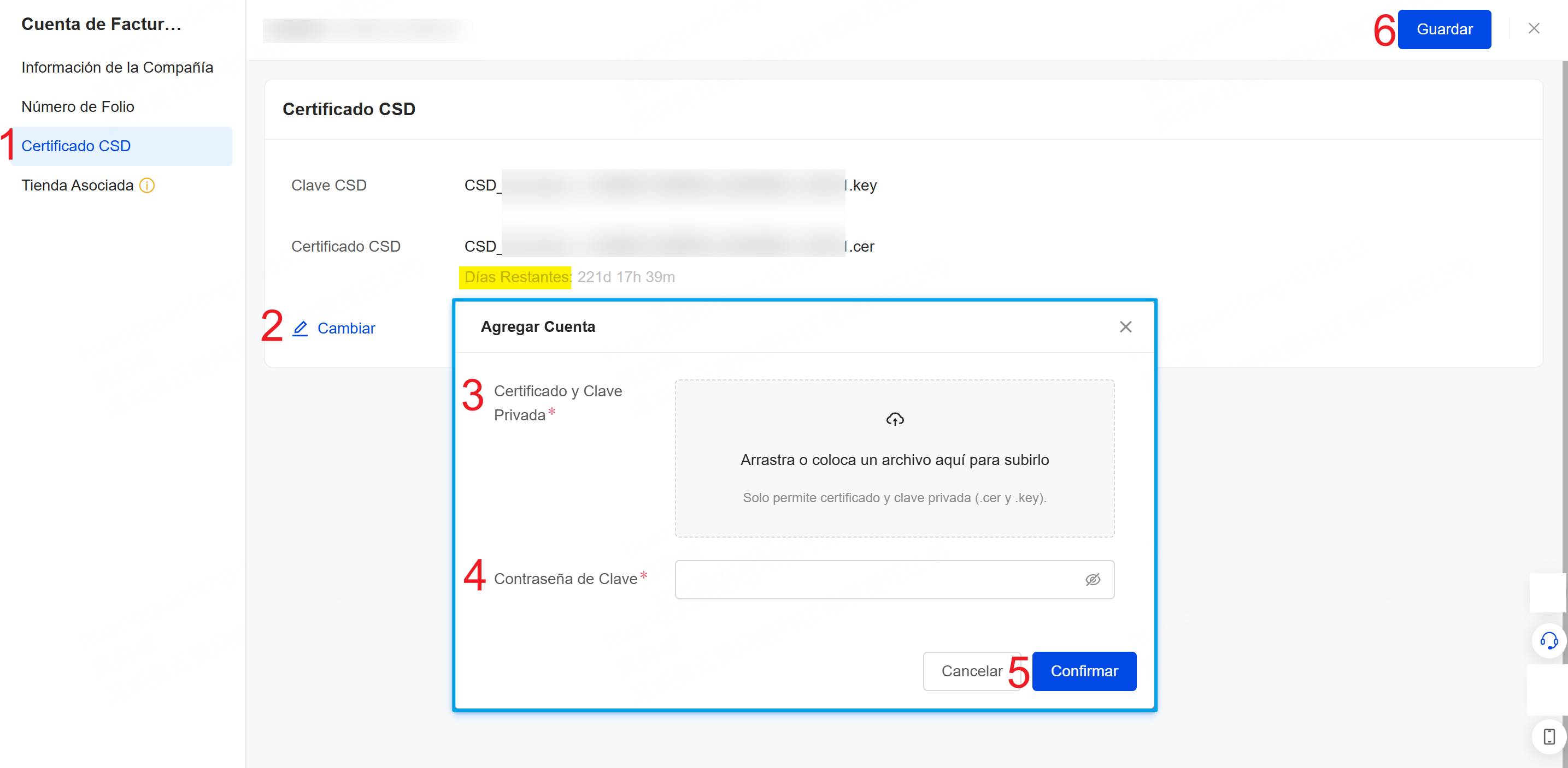actualizar el certificado CSD