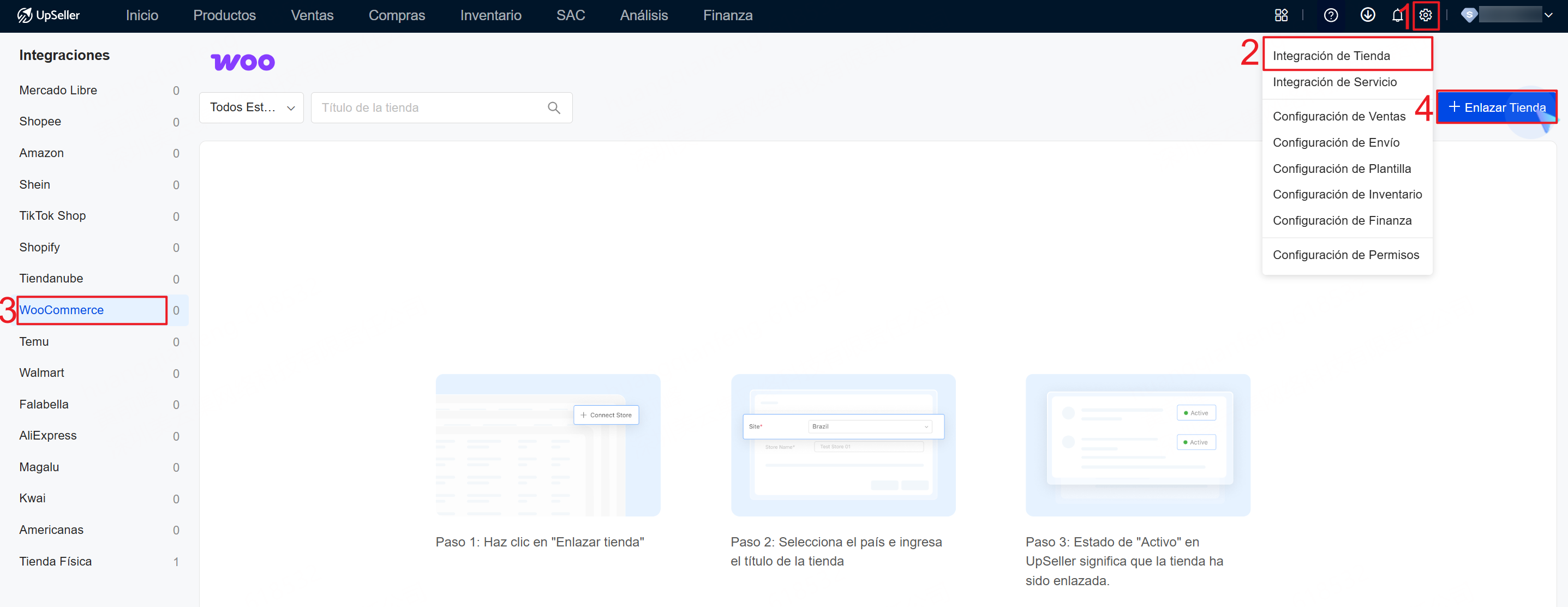 Entrada de enlazar tu cuenta de WooCommerce