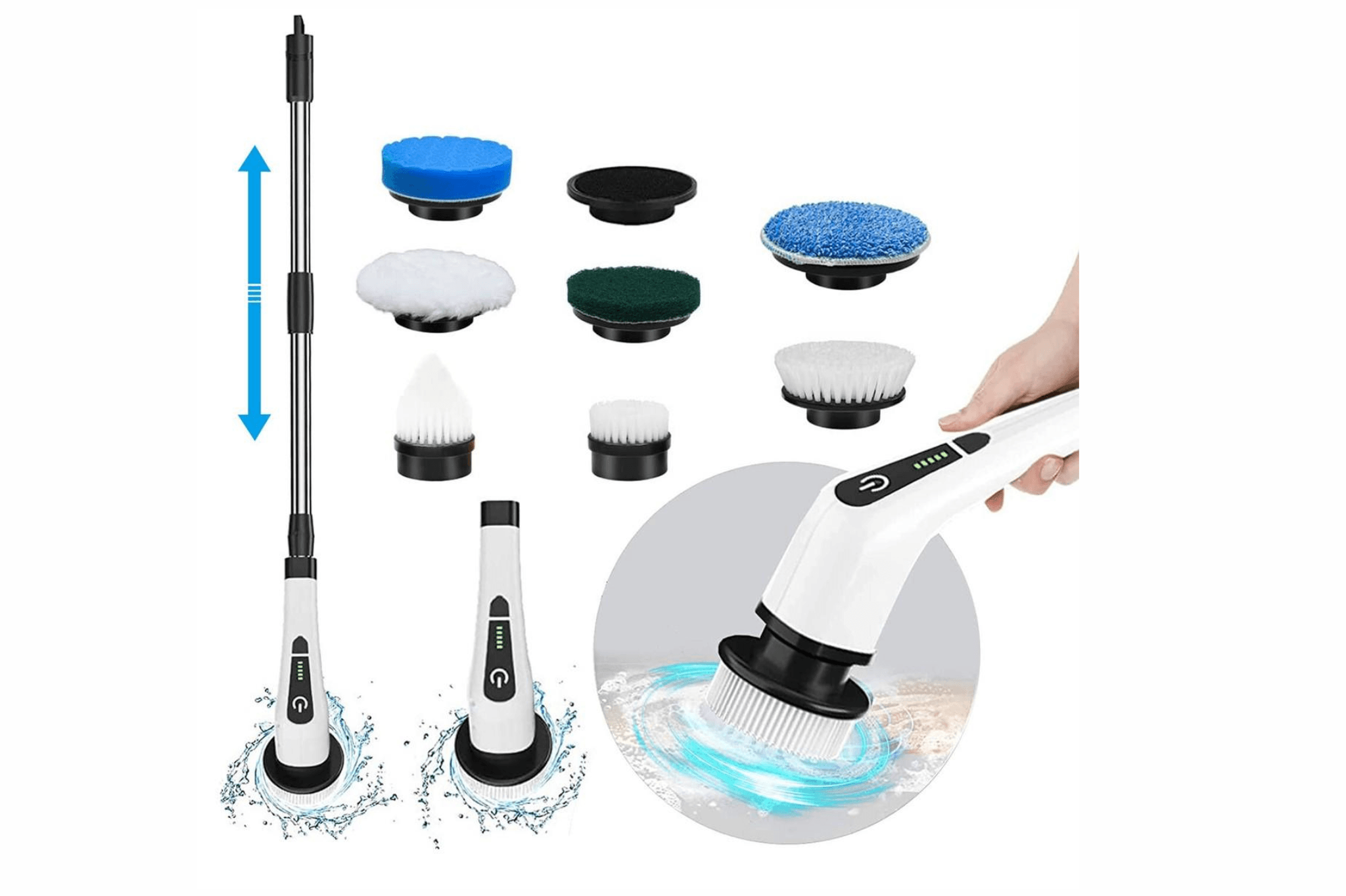 Cepillos eléctricos de limpieza con cabezales intercambiables