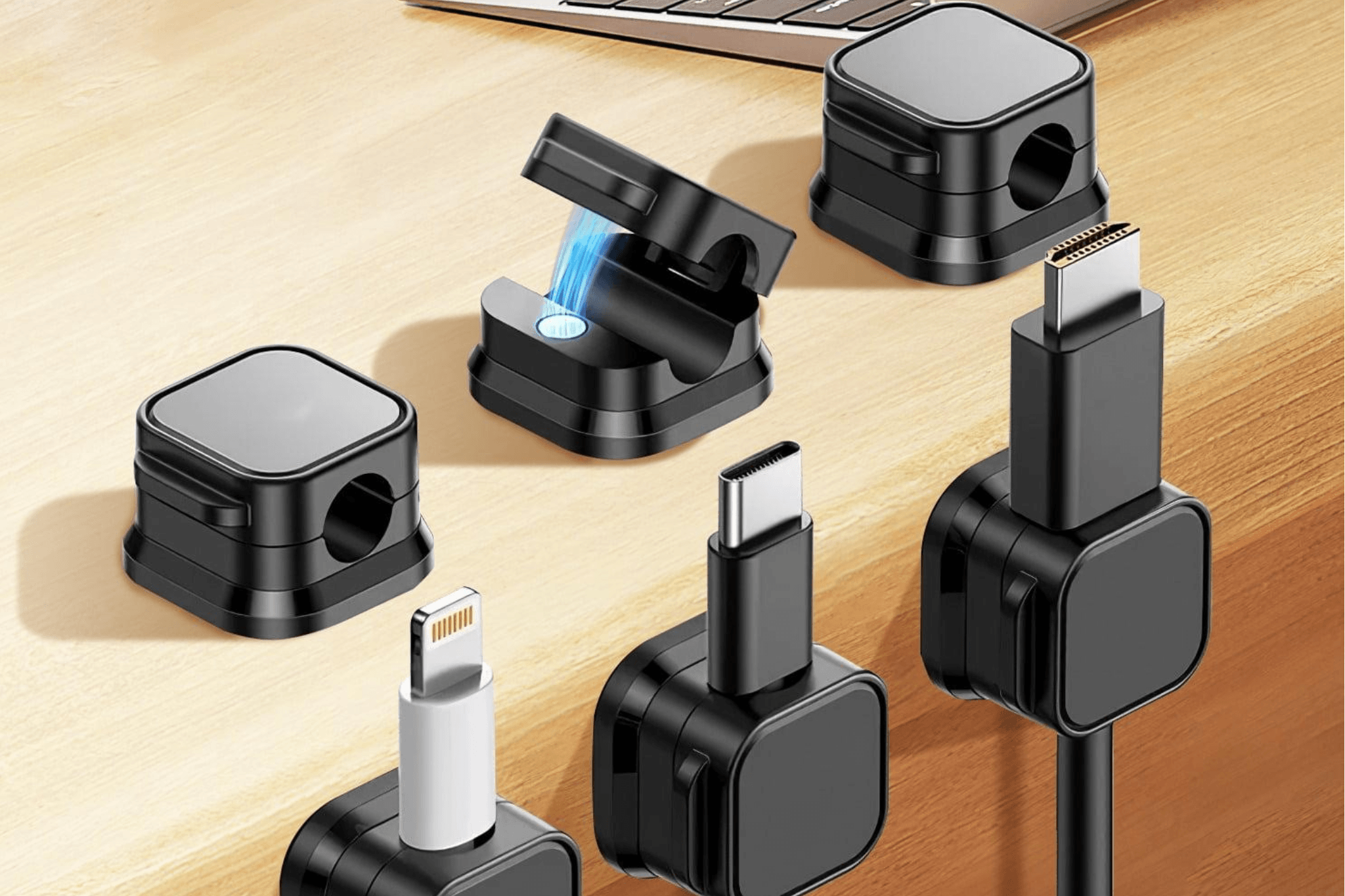 Sistemas modulares para organizar cables y cargadores
